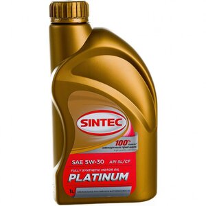Масло SINTEC Platinum 5W30 7000 API SL/CF ACEA A3/B4 1л 