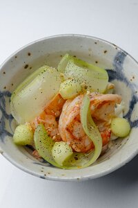 Вальдорф с креветками 