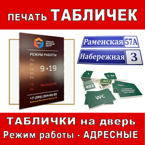 Изготовление Табличек