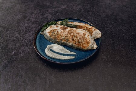 Кутабы с сыром и зеленью