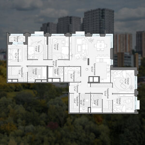 5-комнатная квартира 165,6 м²