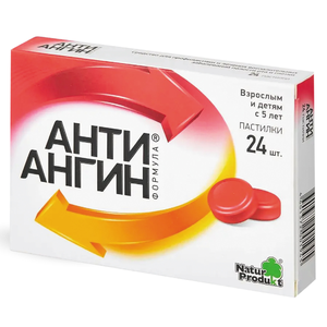 Анти-ангин формула пастилки 24 шт.