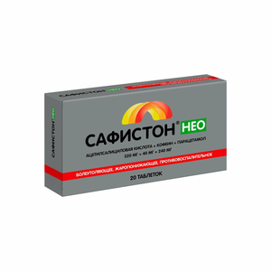 Сафистон Нео 320 мг+40 мг+240 мг, 30 шт, таблетки
