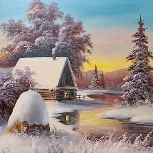 Картины с зимними пейзажами