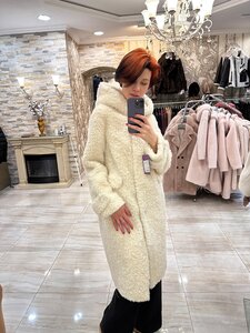 Пальто-облако из шерсти 