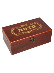 Настольная игра Лото в деревянной подарочной коробке