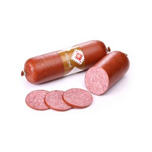 Колбаса Варено-копчёная сервелат ореховый салями в/с инд