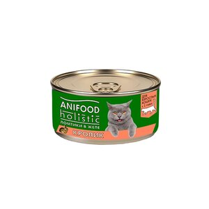 Ломтики в желе ANIFOOD HOLISTIC, кролик, 100 г