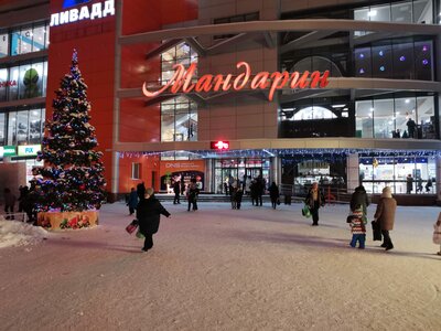 Торговый центр "Мандарин" - подарки, горка, мандарины!