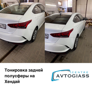 Тонировка задней полусферы, боковые, лобовые, задние 