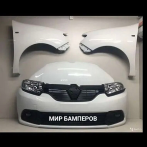 Бампер Renault Logan 2 2014 - 17 в цвет кузова