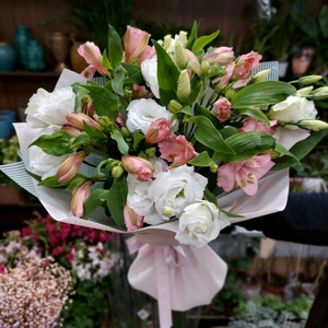 Букет "Pink & White"