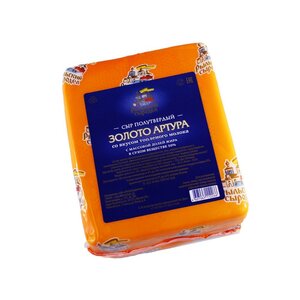 Сыр Золото Артура 50% кубик ~1,2кг