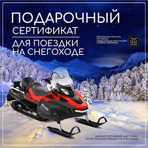 Подарочный сертификат на снегоход