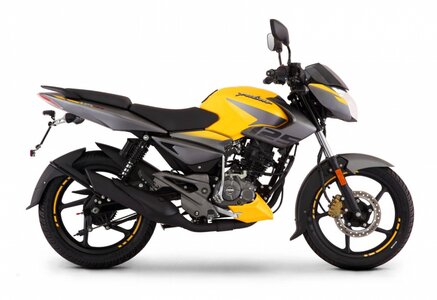 Мотоцикл Bajaj Pulsar NS125, желто-серый