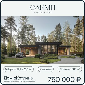 Одноэтажный дом в стиле Хай-Тек «Кэтлин»