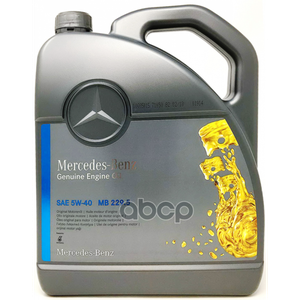 MERCEDES-BENZ A0009898301AAA4 Масло моторное 5W40, MB 22
