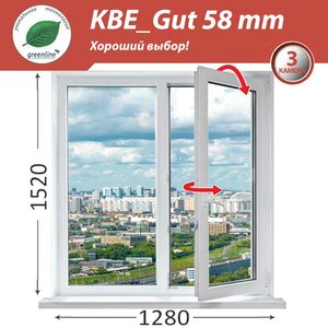 Окно пластиковое КБЕ 58