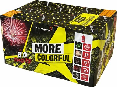 Батарея салютов MORE COLORFUL (0,8" / 80 залпов)