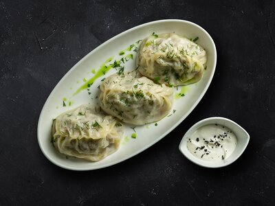Манты с бараниной