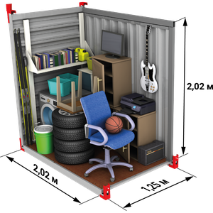 Теплый склад 2,5 м² контейнер 