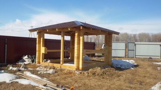 Беседки из профилированного бруса