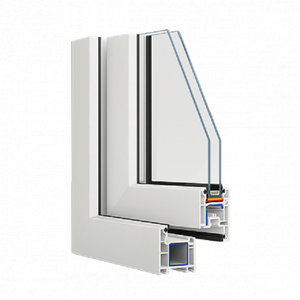 Veka Euroline оконный блок двустворчатый
