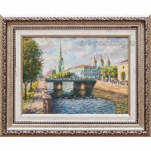 Картина маслом "Никольский собор" Галатов