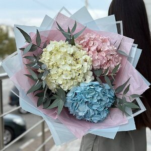 Букет "Микс гортензий"