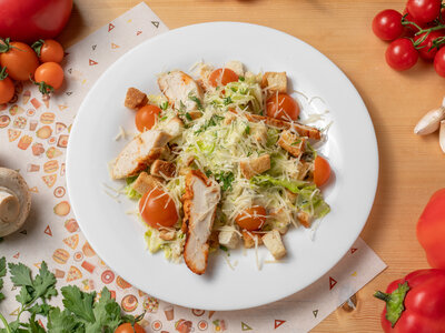 Цезарь с курицей