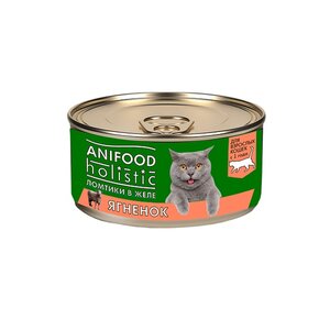 Ломтики в желе ANIFOOD HOLISTIC, ягнёнок, 100 г