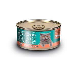 Ломтики в желе ANIFOOD HOLISTIC, курица
