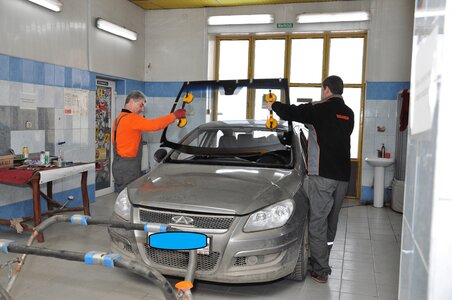 Замена стекол в резинку