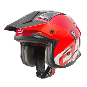 Шлем триальный GASGAS Z4 FIBERGLASS HELMET, red