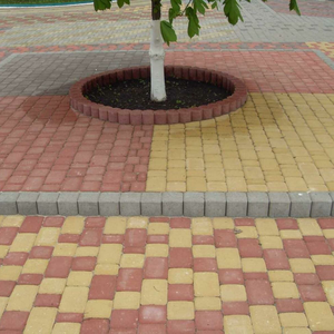 Тротуарная плитка - разные цвета, формы и размеры