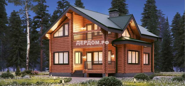 Проекты домов из бревна