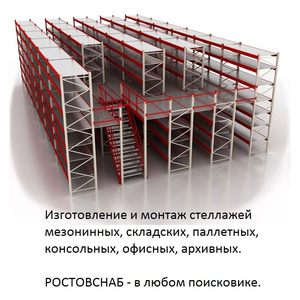 Стеллажи мезонинные, этажные