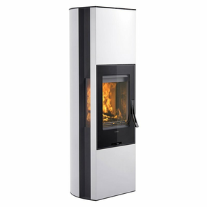Contura 35GH — высокая белая печь из стали