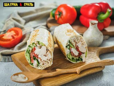 Шаурма с летним салатом