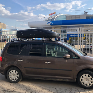 Бокс на крышу автомобиля Магнум 390 черный карбон