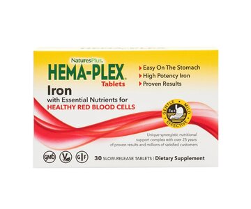 Naturesplus Hema-plex, 30 slow-release tab.