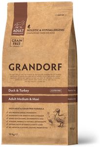 GRANDORF Duck & Turkey Medium&Maxi корм для собак