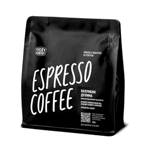 Tasty Coffee, эспрессо-смесь Колумбия Дулима кофе в зерн