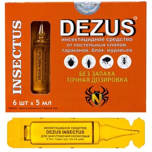 DEZUS средство от клопов, тараканов, блох, муравьев