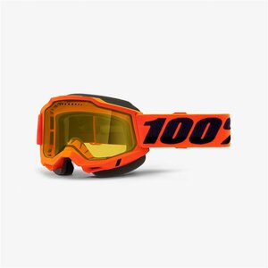 Очки 100% Accuri 2 Snowmobile Vented Dual Lens, neon ora