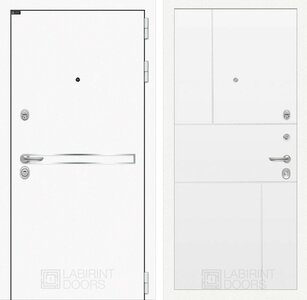 Входная дверь Лайн WHITE 21 - Белый софт