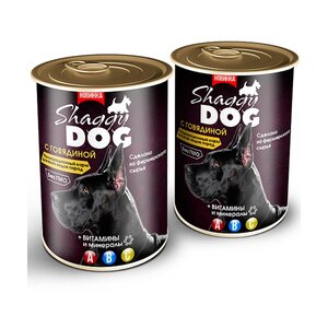 Паштет с говядиной «SHAGGY DOG», 400 г