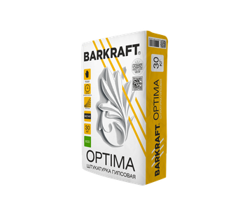 Гипсовая штукатурка BARKRAFT OPTIMA, 30 кг - 45 шт.