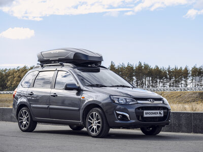 Автобокс Broomer Venture (L) 430л - черный текстурный 