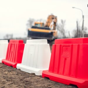 Водоналивные дорожные блоки